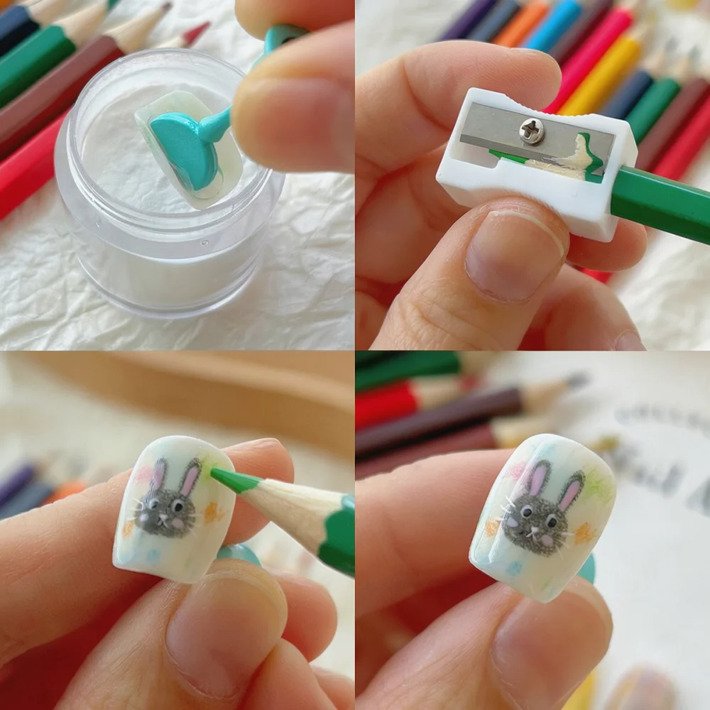 カラーペンシルセット マニキュアネイルアートペイント用 プロ - Colored Pencil Professional のレビューと価格