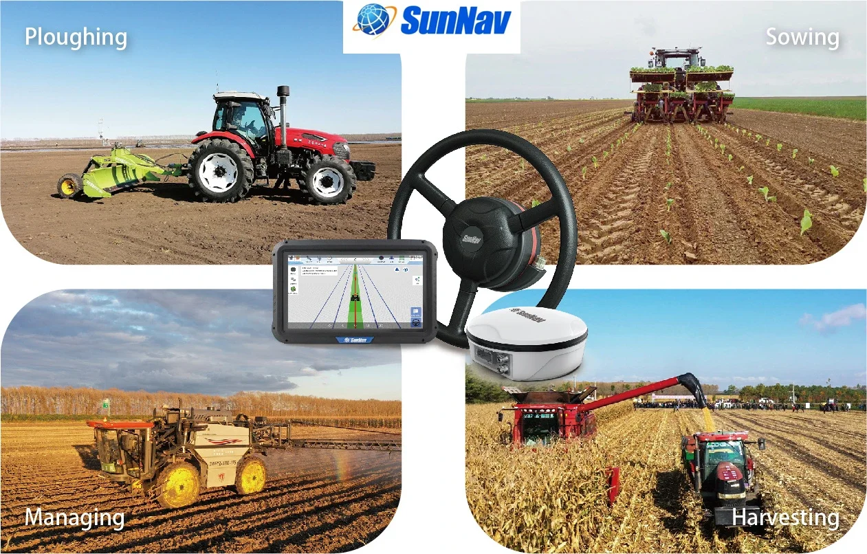 SunNav Autopilot Agleader AG400 GPS Auto Pilot System Tractor Auto Steering System Precision Agriculture Trimble CFX 750 Teejet