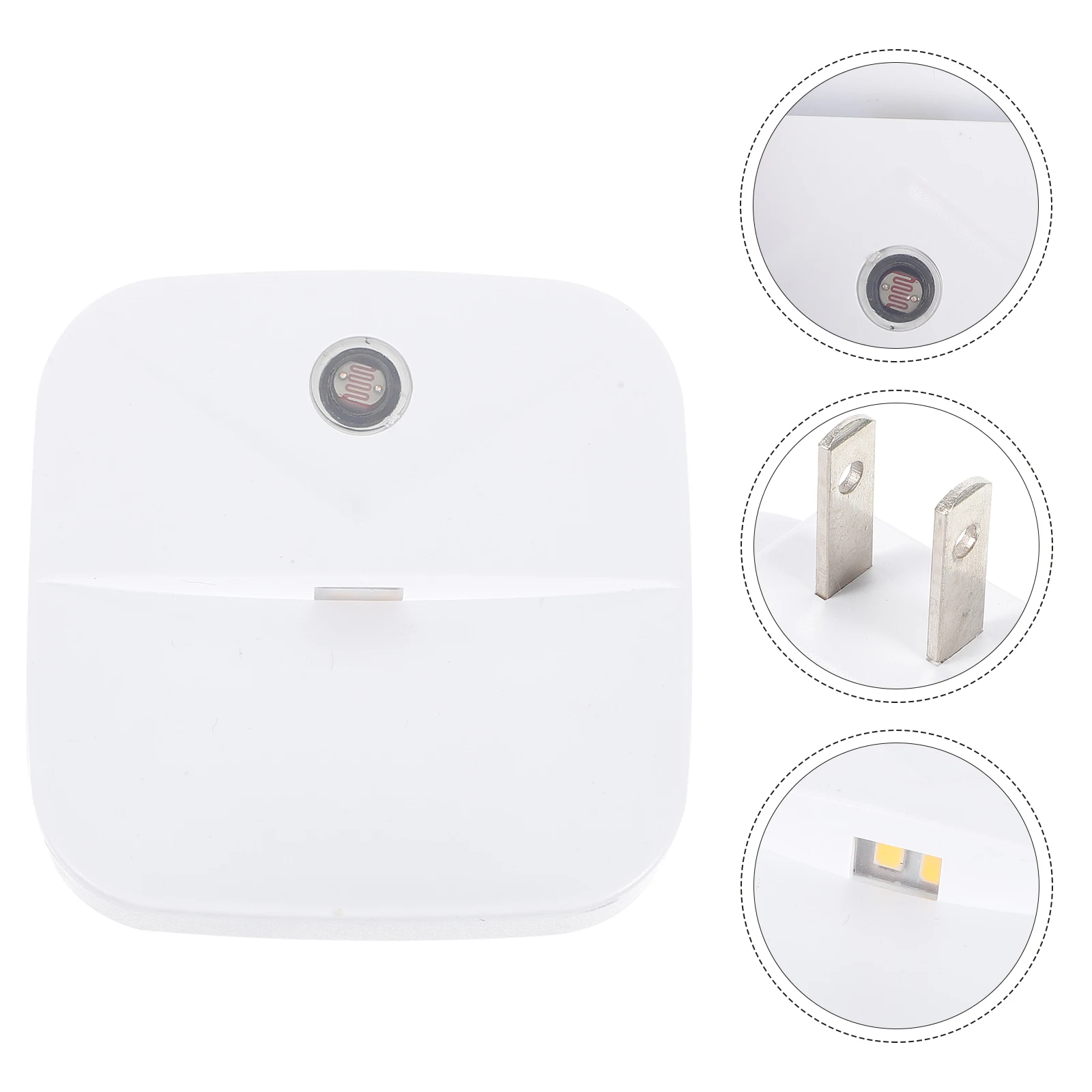 

3pcs Led Sensor Night Lights For Home Bedroom Bathroom Plug In Room Decorative Lamps Automatic Warm Light Plastic Nightlight For