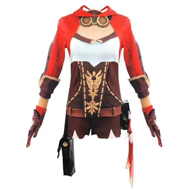 

Anime Cosplay Genshin Impact Amber Halloween Clothes Costume