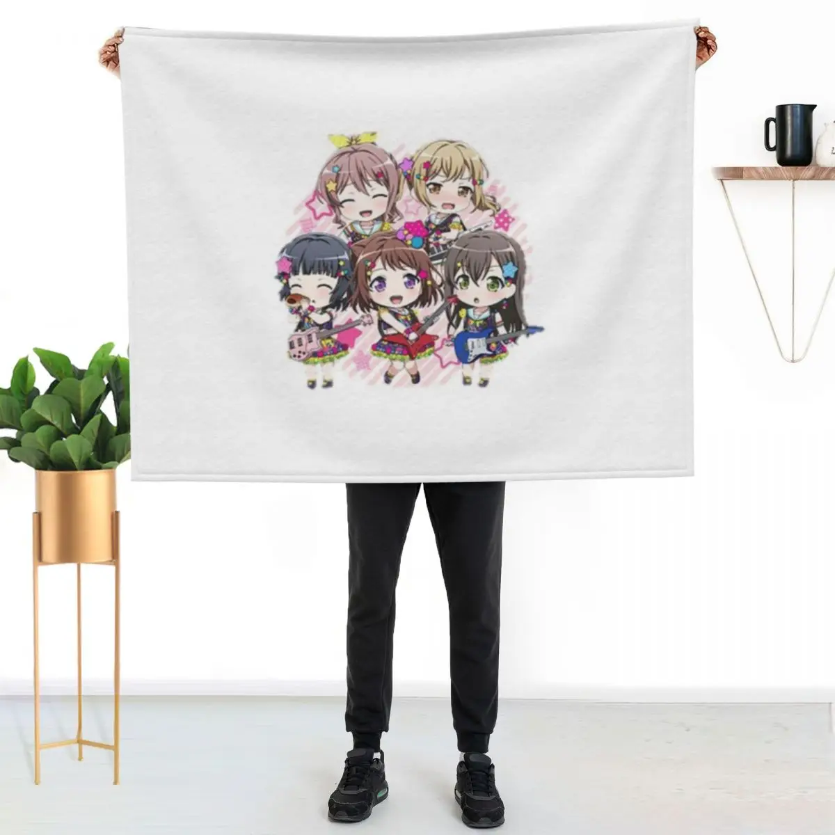BanG Dream! Poppin Dream! Throw Blanket Nap Moving blankets ands valentine gift ideas Winter beds Thins Blankets