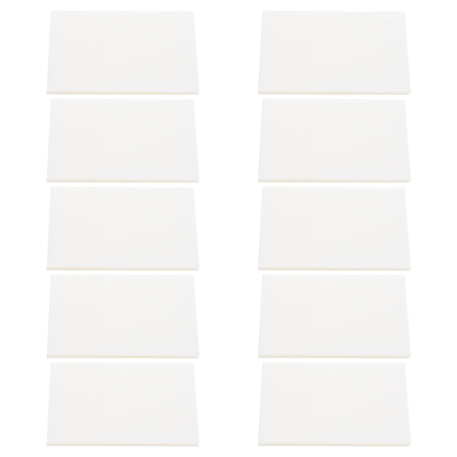 

10 Pcs Note Pads Transparent Index Sticker Clear Memo Sticky Perspective Reusable Stickers White Page Tag