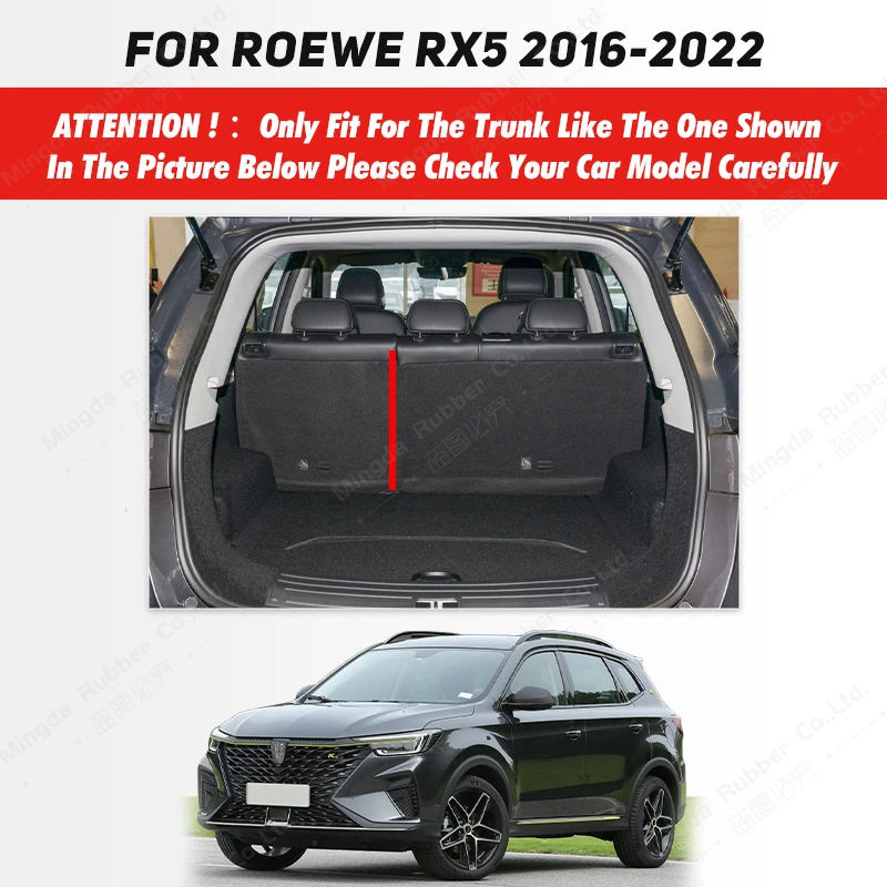 Auto Full Coverage Trunk Mat For Roewe RX5 2016-2023 22 21 20 19 18 17 Car Boot Cover Pad Interior Protector Accessories