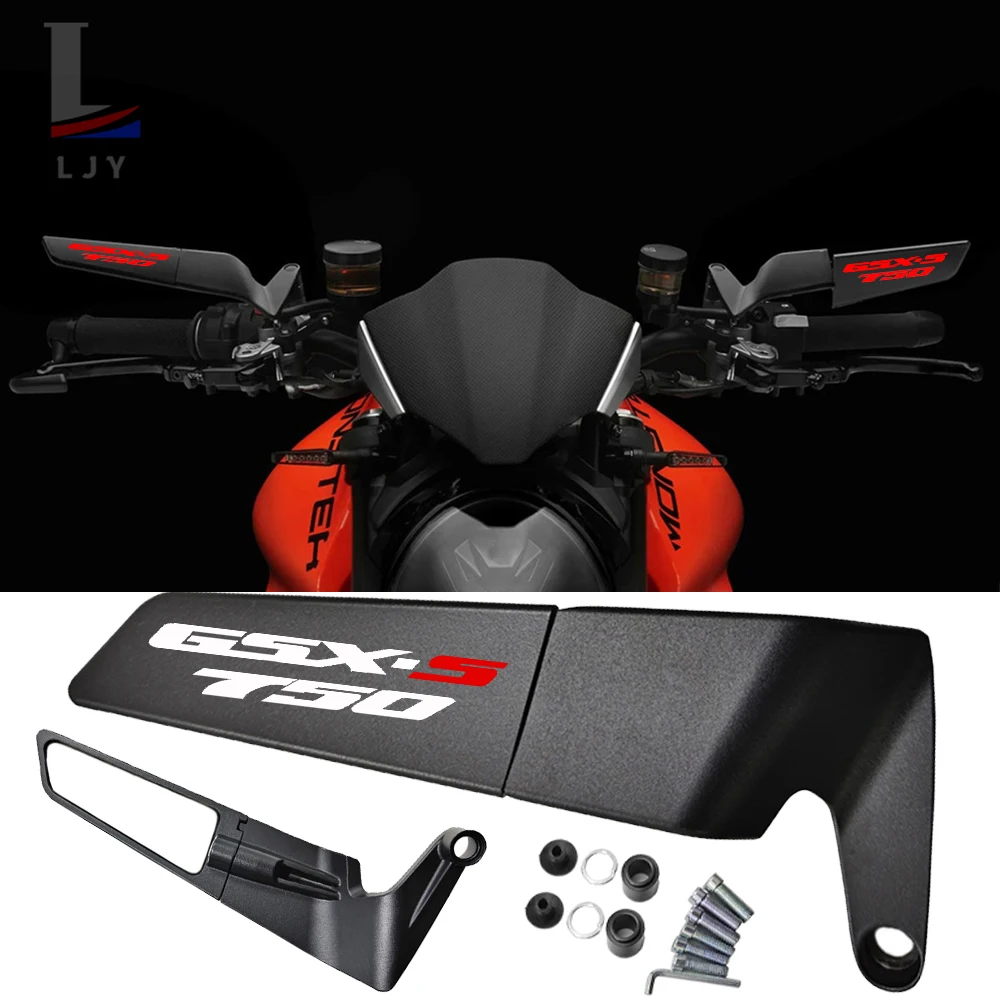 

Motorcycle Mirrors Stealth Winglets Mirror For Suzuki GSX-S750 GSXS GSX-S GSX S 750 GSXS750