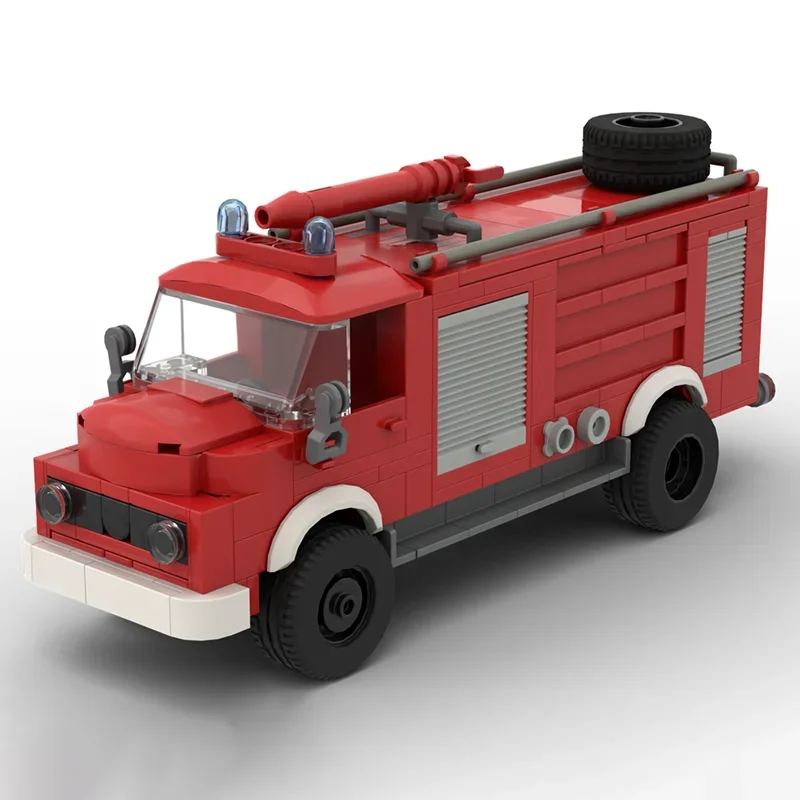 Fire Fighting Model Moc Bricks Building Urban Fire Engineering Vehicle Model Technology Gift Christmas Assembly Toy DIY Set