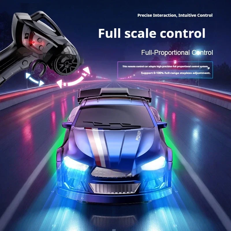 1:64 Scale Desktop Drift Car Four-Wheel Drive Miniature Racing Toy for Kids with Rechargeable Battery Ideal Holiday Gift