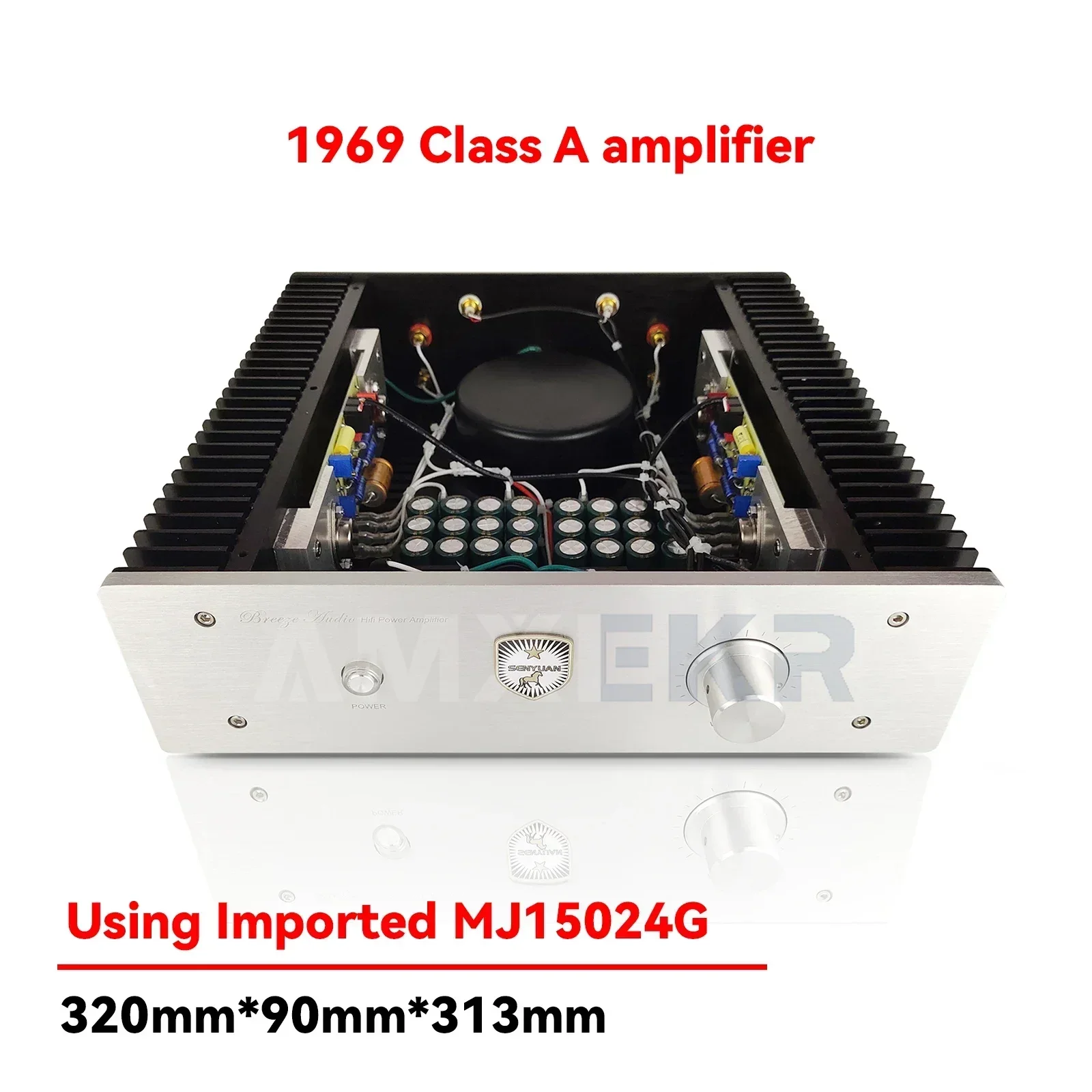 

AMXEKR Upgrade 1969 Pure Class A Amplifier 2.0 15W MJ15024G Tube Better than NAP200 LM3886 LM1875 300B Amplifier Audio