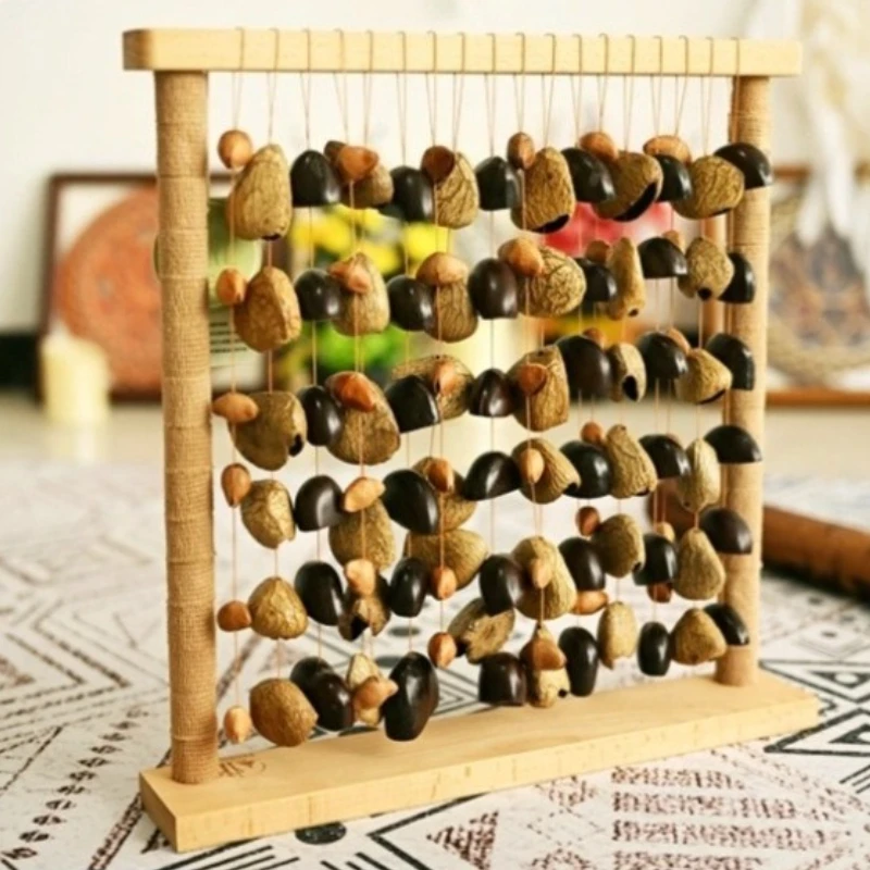 Natural Nut Shell Wind Chimes Meditation Mindfulness Wind Chime Spiritual Relaxation Bells Sound Healing Percussion Instruments