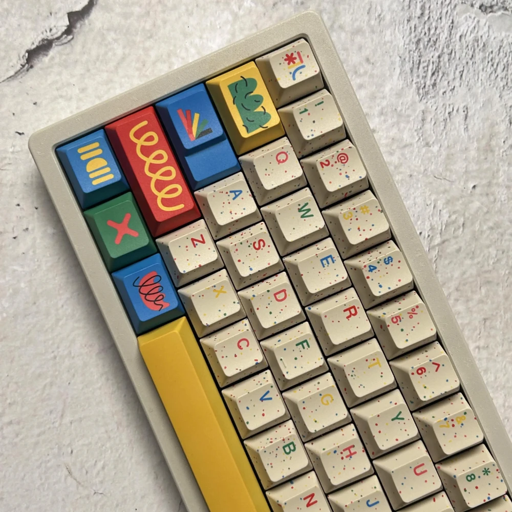 Teclas GMK PBT Perfil Cereza – Sublimación Tinte Cherry MX Dividida - imagen 4