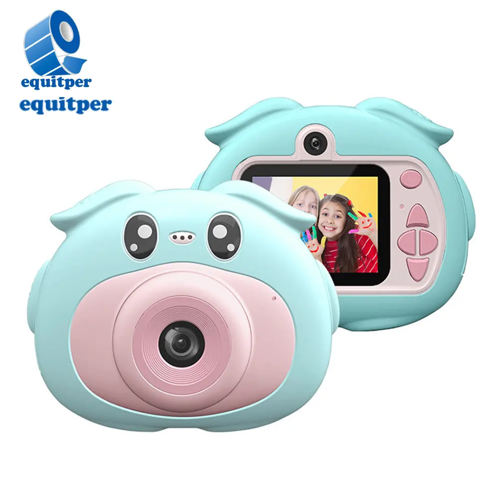 Kids Print Camera Portable Mini Thermal 2.4Inch Screen 1080P Digital Photo Camera Printer Print Camera for Boys Girls Child Toy