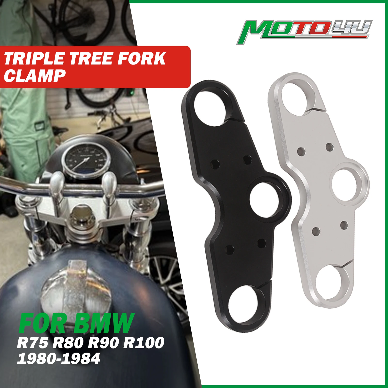 

Вилочный хомут для мотоциклов, R75, R80, R90, R100, 1980-1984, алюминиевый