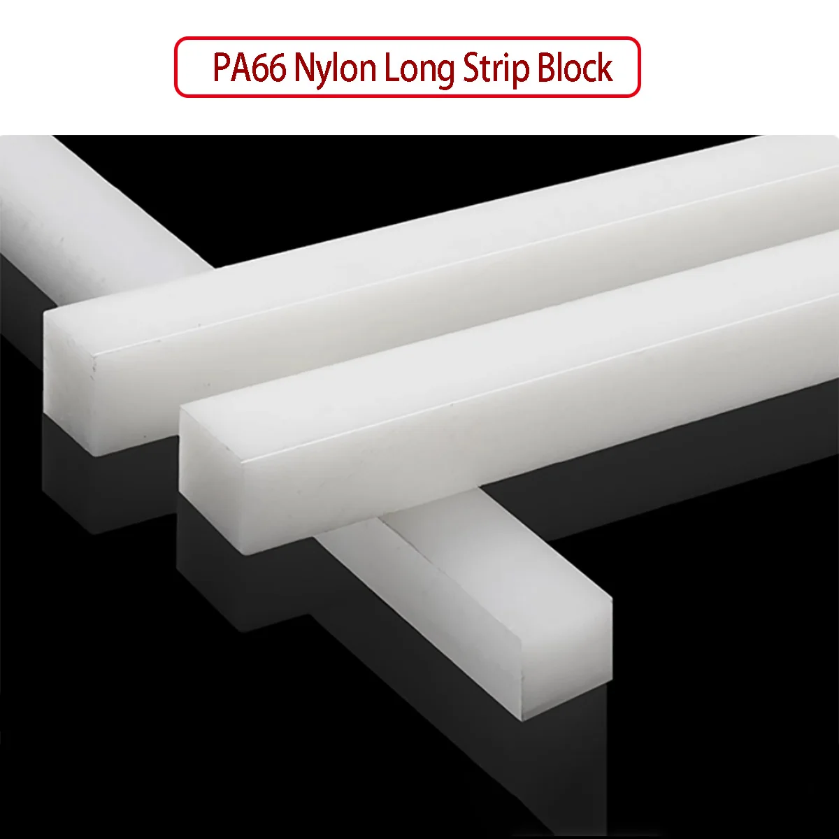 Placa de nylon resistente ao desgaste pa66 bloco de tira longa de nylon que procesam espessura de corte zero = 3/5/8/10/15/20-80mm