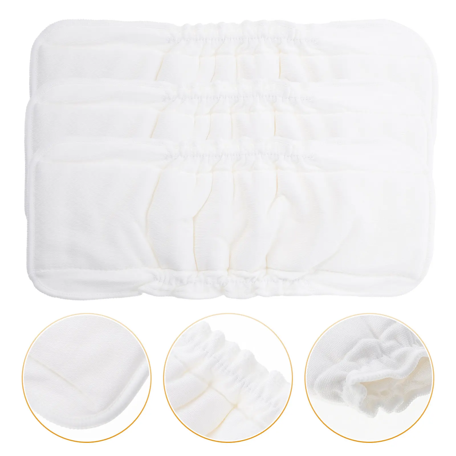 

3 шт., многоразовые детские подгузники из бамбукового хлопка, дышащие, удобные, моющиеся, непромокаемые, для новорожденных