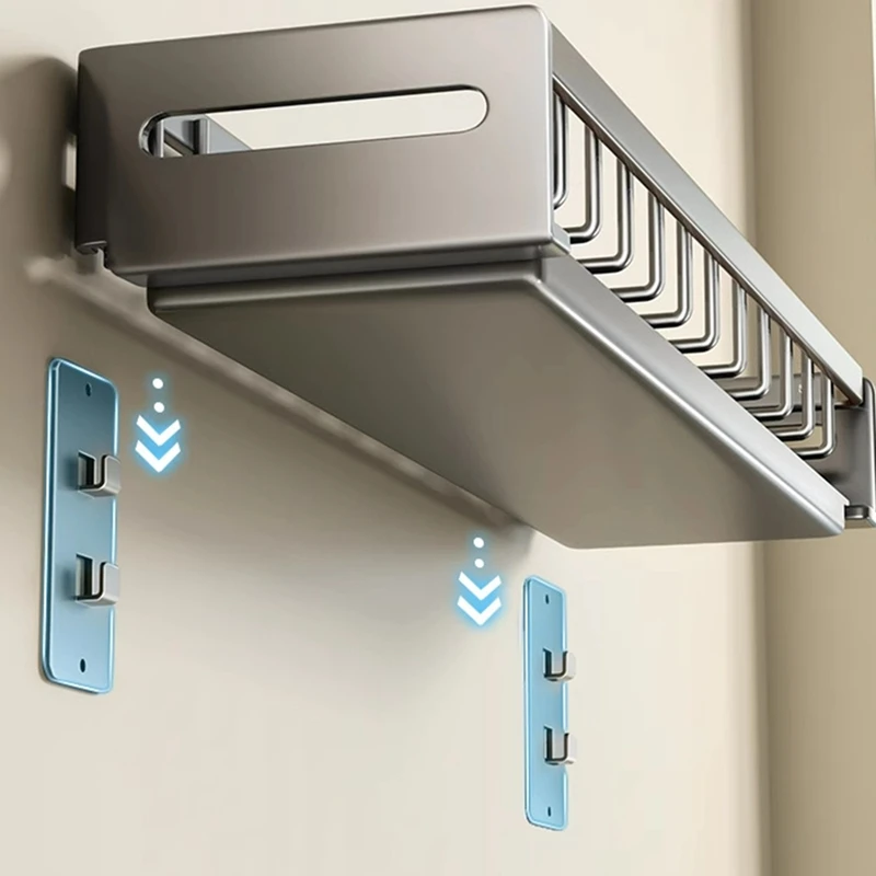 

Стальная настенная сушилка для посуды со сливной доской, стойка для столовых приборов, стойка для хранения тарелок, многофункциональная кухонная утварь-ABRM