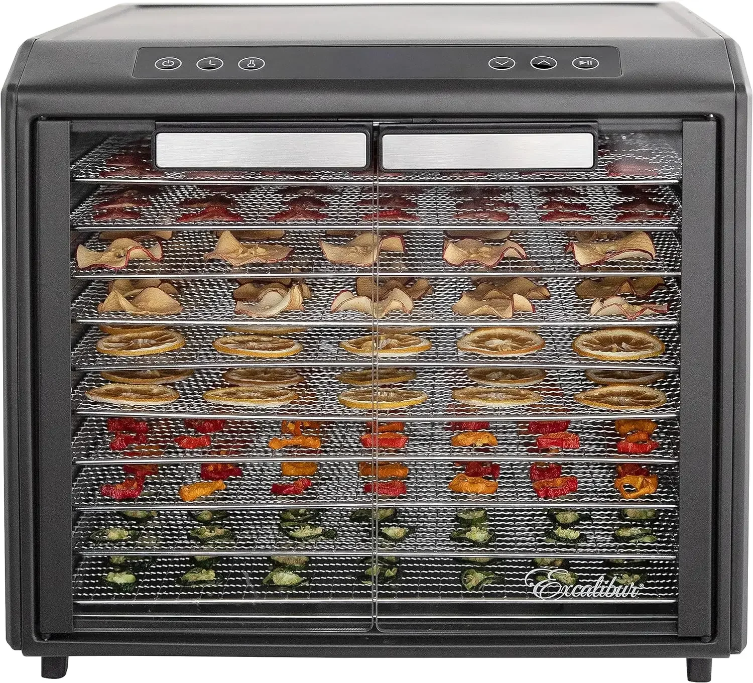 Excalibur Electric Food Dehydrator Select Series 10-Tray with Adjustable Temperature Control Includes Chrome Stainless Steel