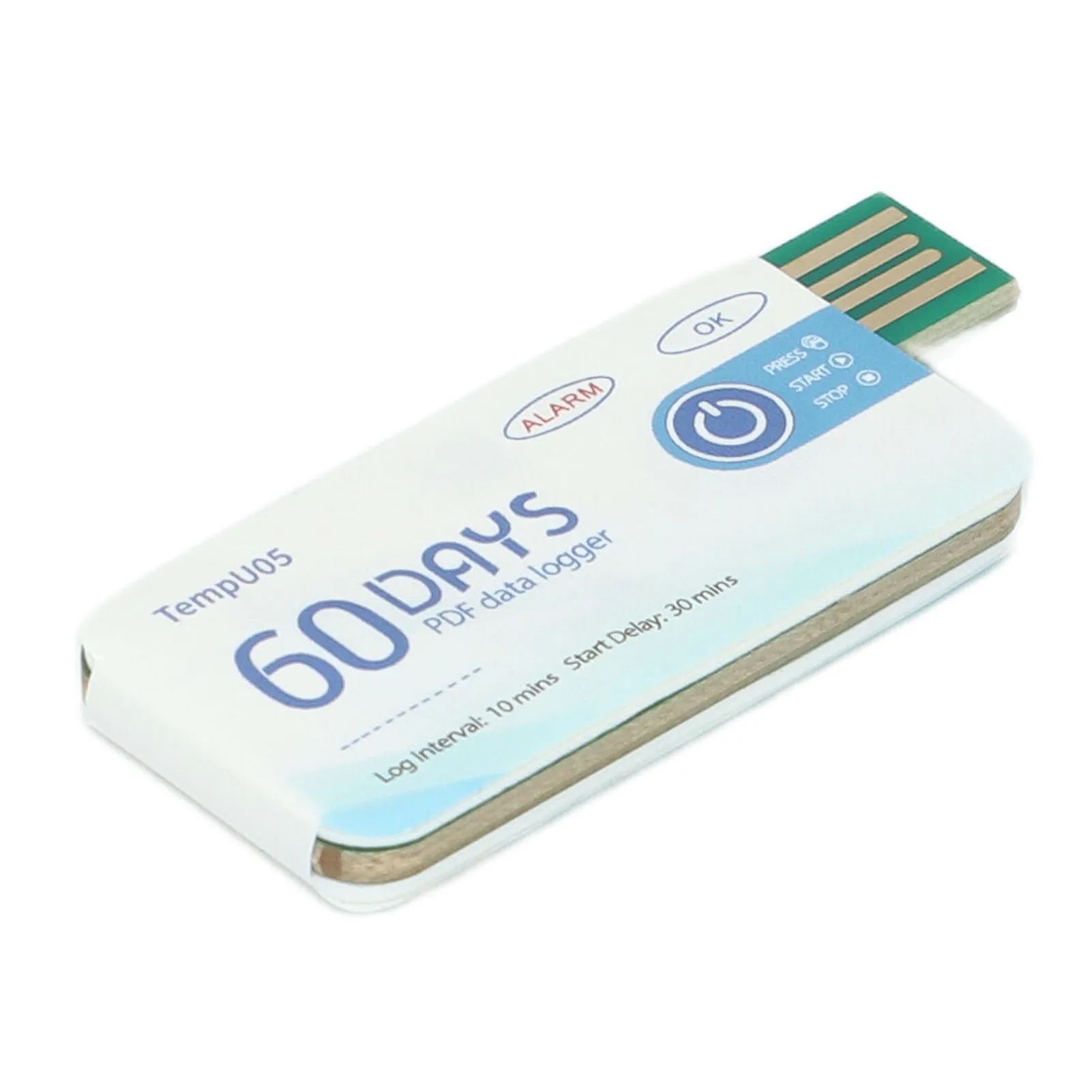 Picture 6: TempU05 Single Use Temperature Data Logger Disposable USB Temperature Recorder PDF Report