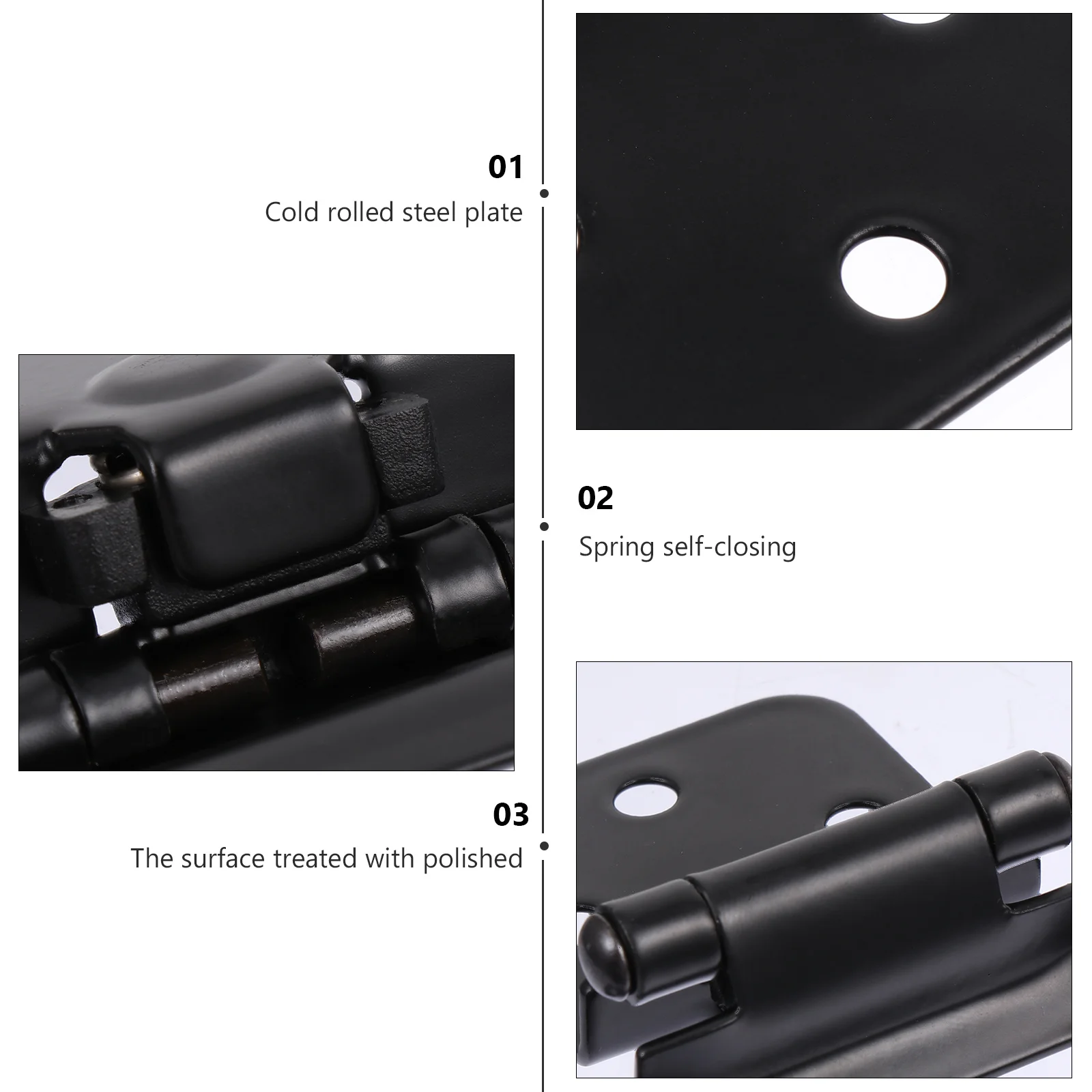 

8Pcs Steel Cabinet Hinges Overlay Self Closing Concealed Durable Furniture Hardware Use Cabinet Hardwares Concealed Hinge