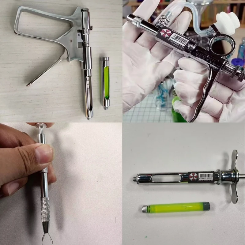 

Набор Т-вирус ручной работы Resident Evil Biohazard — бутылки для образцов, шприцы и инжекторы, реквизит для чистой модели, функция без инъекций