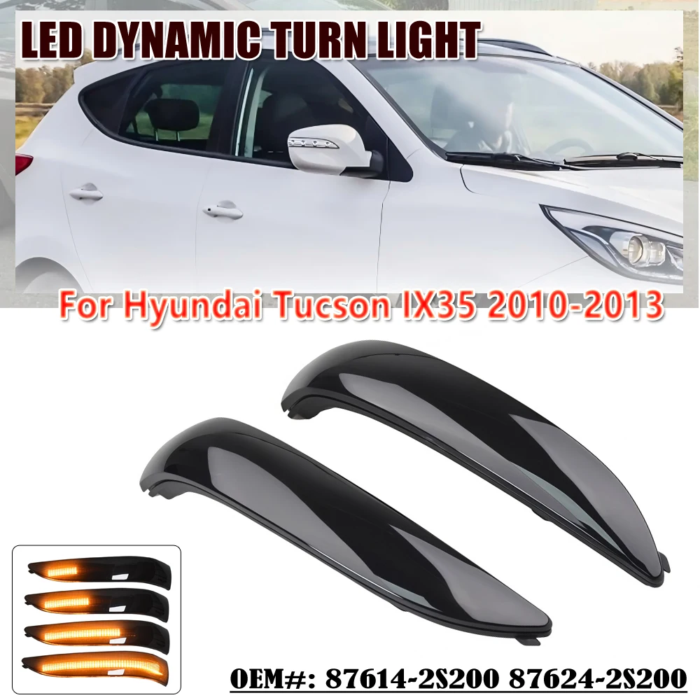 Für Hyundai Tucson 2010-2013 IX35 2010-2014 LED Dynamischer Blinker Sequentieller Seitenspiegel-Indikator