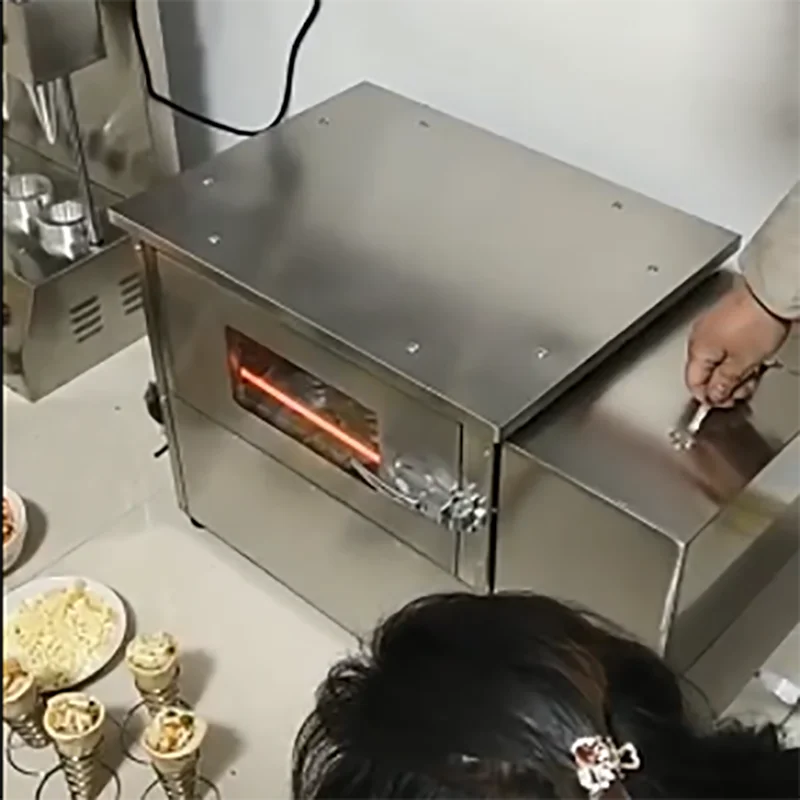 

Китайская машина для изготовления конусов для пиццы, 4-х конусов с печивателем для пиццы, машина для изготовления конусов для пиццы