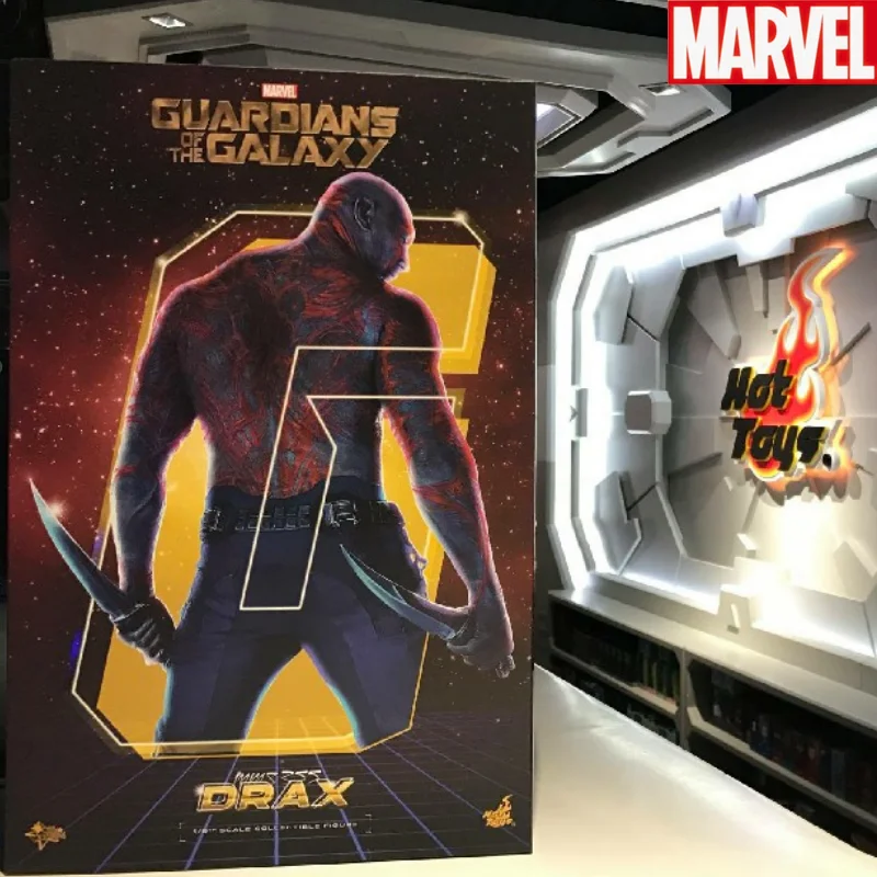 In Stock Original Ht Hottoys 1/6 Mms355 Guardians Of The Galaxy Drax Movie Character Model Art Collection Toy Gift