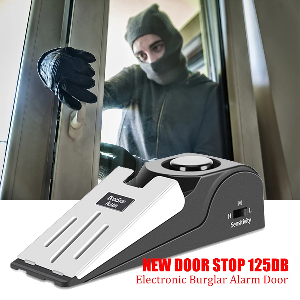 Anti Theft Burglar Alert Home Safe Security Detection Wedge Door Stop Alarm