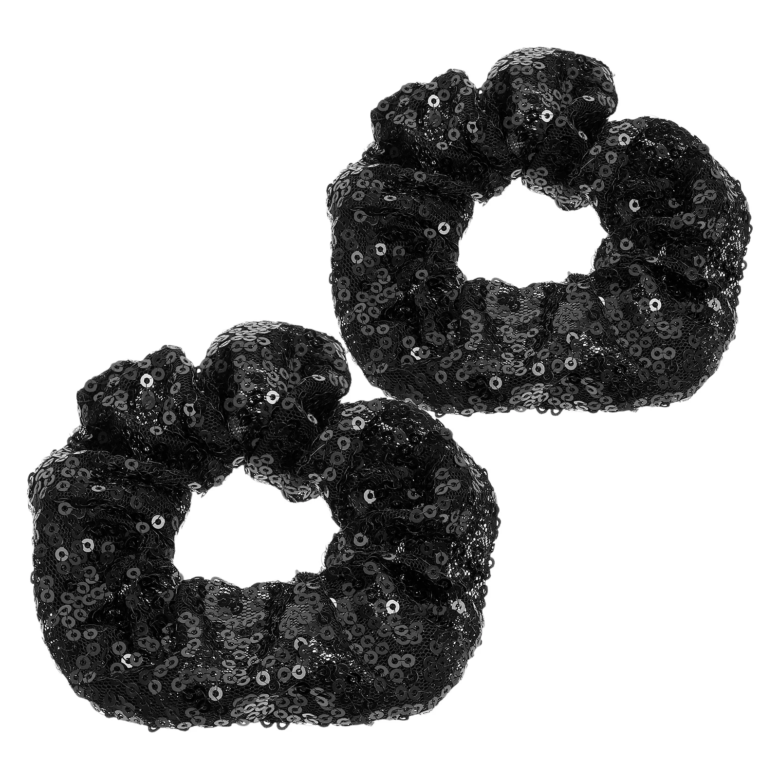 

Sequin Tie Elastic Soft Sturdy Long Time Use Bling Accessories Fashion Rope Metallic Stretchy Ring Sequins Colorful Ring