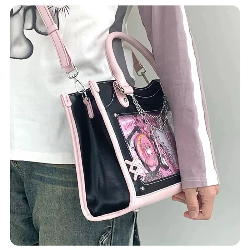 JIAERDI Lolita Ita Bags Women Fashion Aesthetic Harajuku Crossbody Shoulder Bag Lady Subculture DIY Display Tote Bag Bolso Mujer