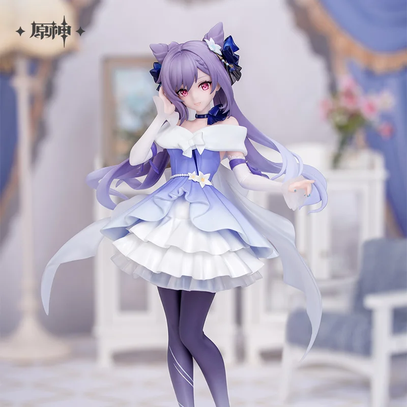 

Официальные фигурки Keqing Ver 1/8, оригинальные фигурки MiHoYo Genshin Impact Keqing, гаражные комплекты для косплея, подарки на день рождения