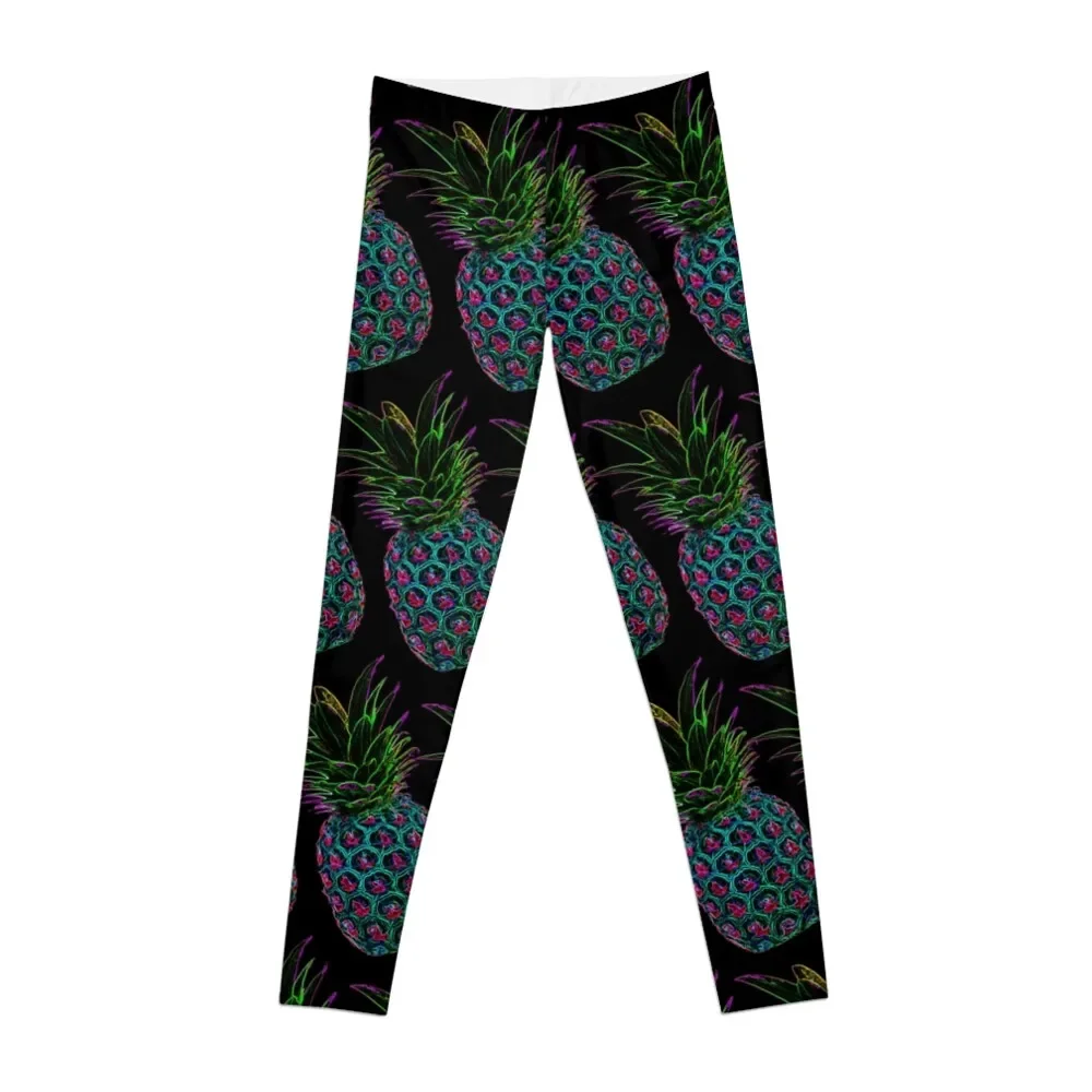 Neon Pineapple Leggings push up fitness Clothing fitness Golf wear Legging sport Womens Leggings