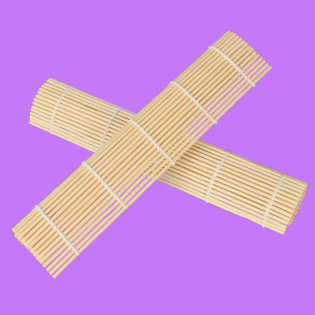 1Pcs Sushi Roller Mat Bamboo Material Sushi Rolling Pad Kitchen Tool for Making Homemade Rolls Easy Clean