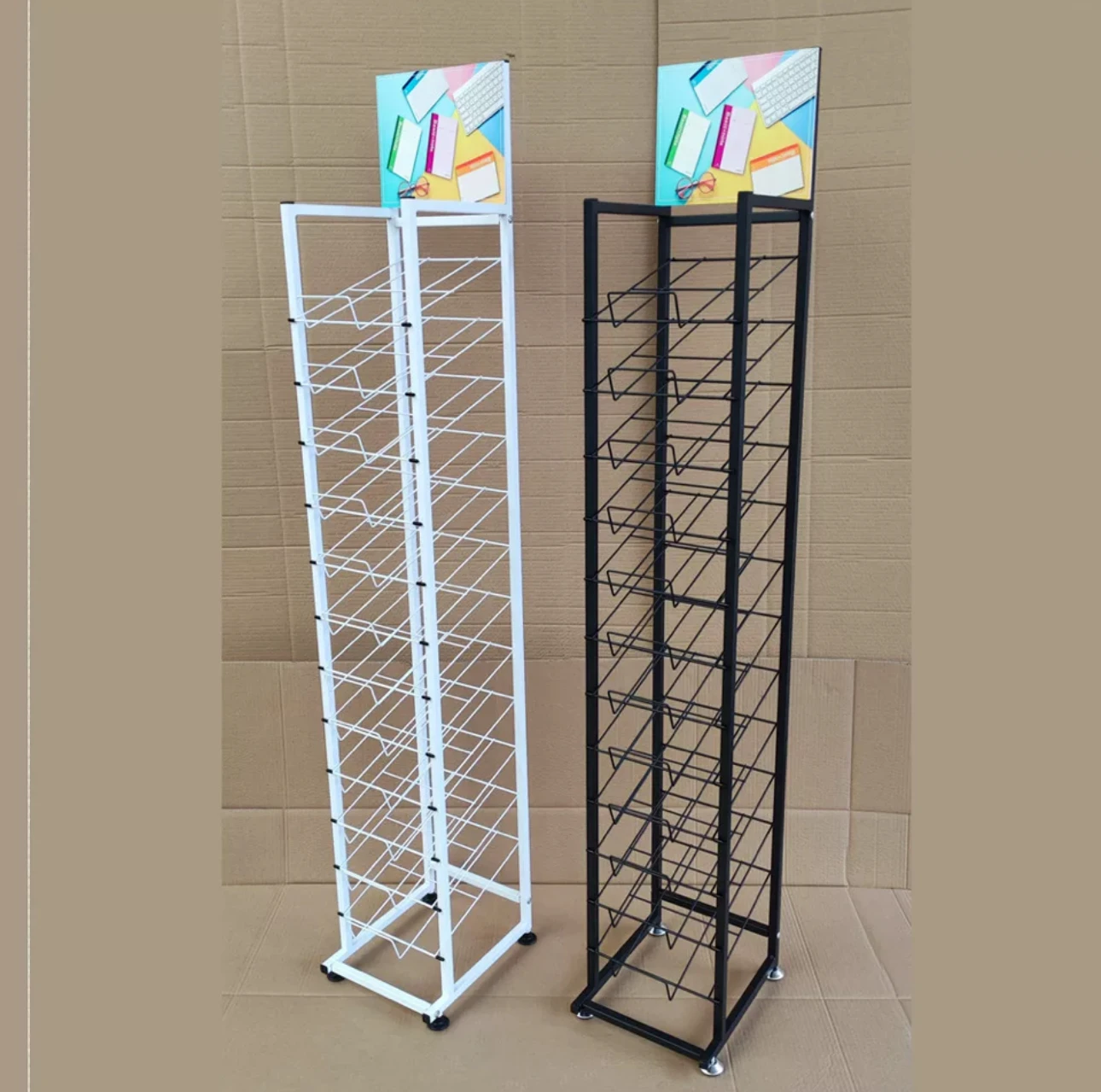 cardboard display rack This book rack notebook small shelf stationery store display