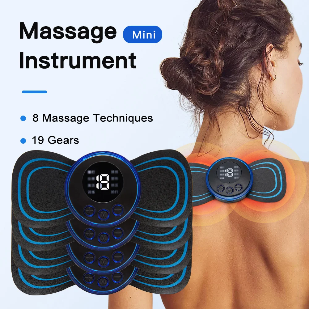 Intelligent Electric Neck Massage Patch Portable Charging Built In And Neck Massage Patches Relieve Muscle Pain Relax Shoulders