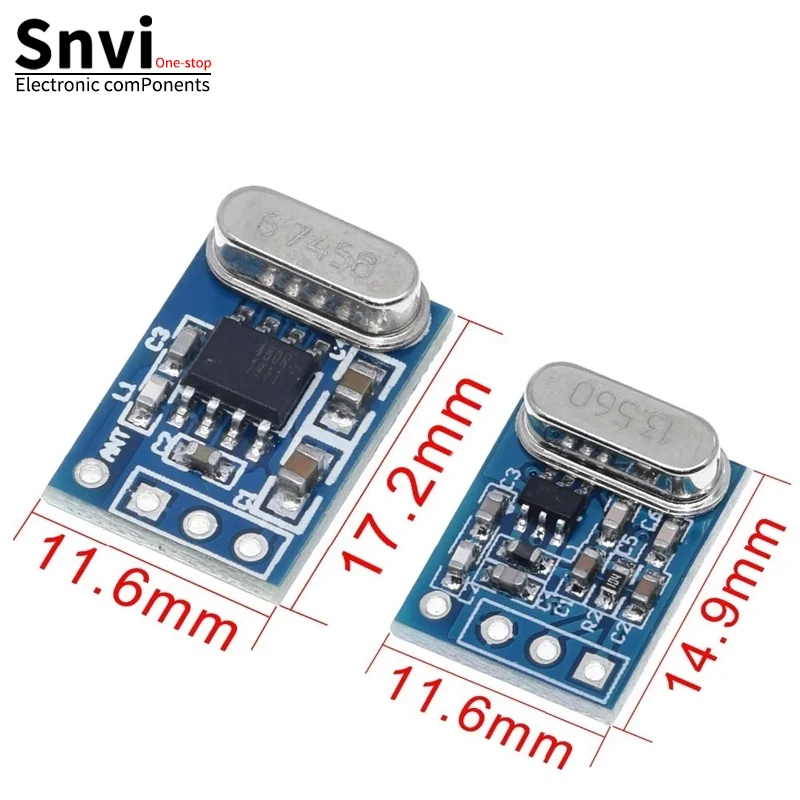 Snvi 1 Stück 433 MHz Wireless Sender Empfänger Board Modul SYN115 SYN480R ASK/OOK Chip PCB für Arduino