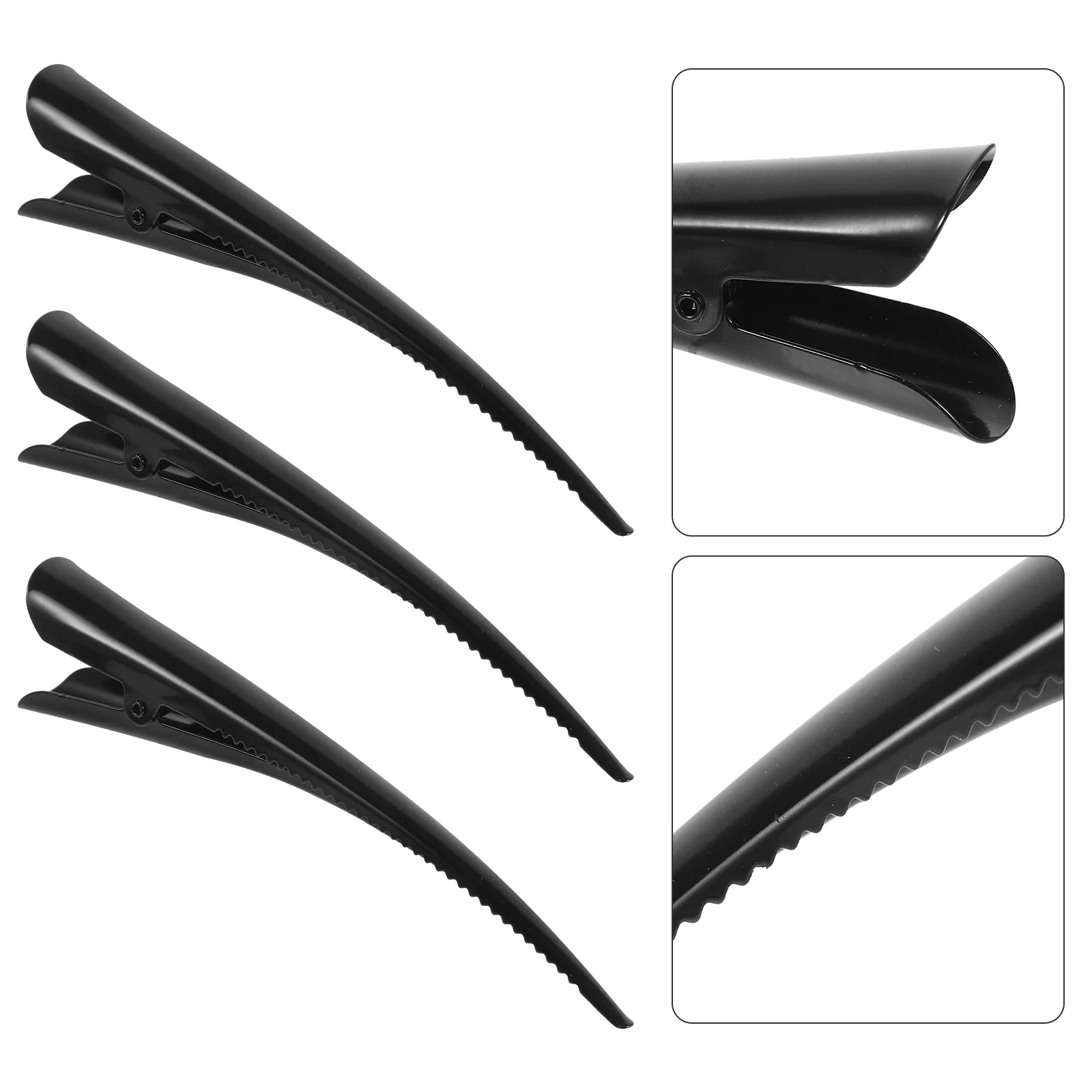 

3 Pcs Hair Clip Curling Accessories Dreadlock Alligator Clips Duck Teeth Girls Big Modeling Miss