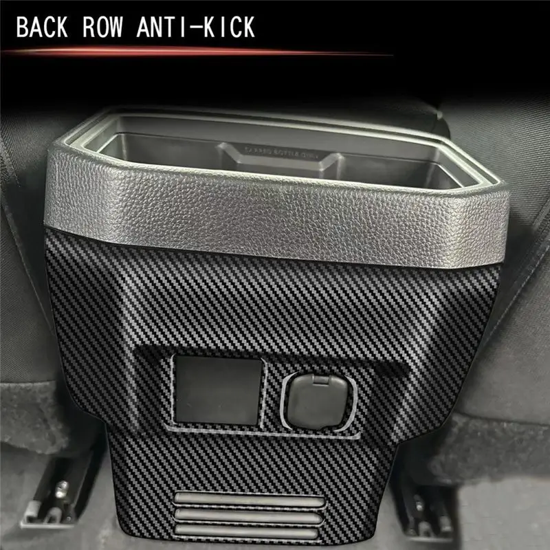 A21E-سيارة مكيف الهواء الخلفي تنفيس المخرج الإطار مكافحة ركلة غطاء لوحة الكسوة لتويوتا تاكوما 2024 #2