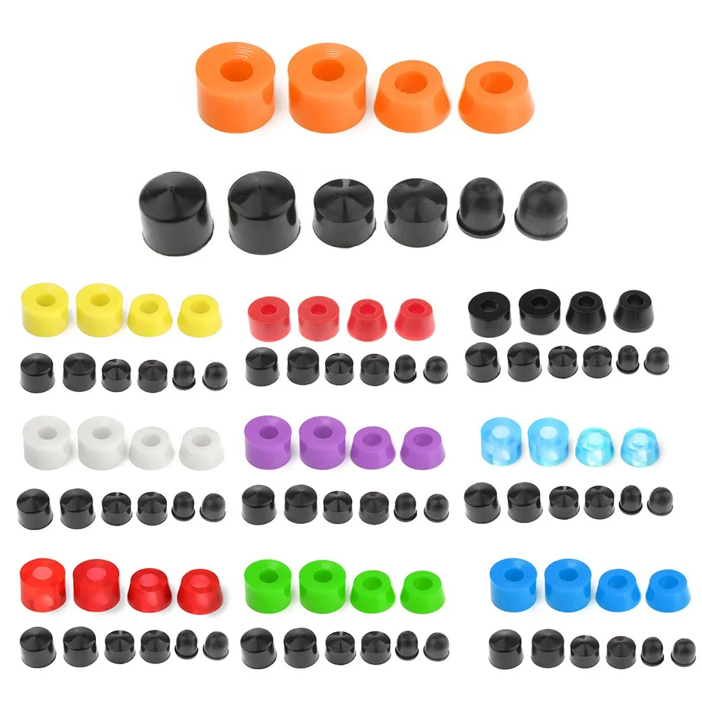 Reliable PU Skateboard Truck Rebuild Kit Bushing Washers Pivot Cups Shock Absorber for Long lasting Performance