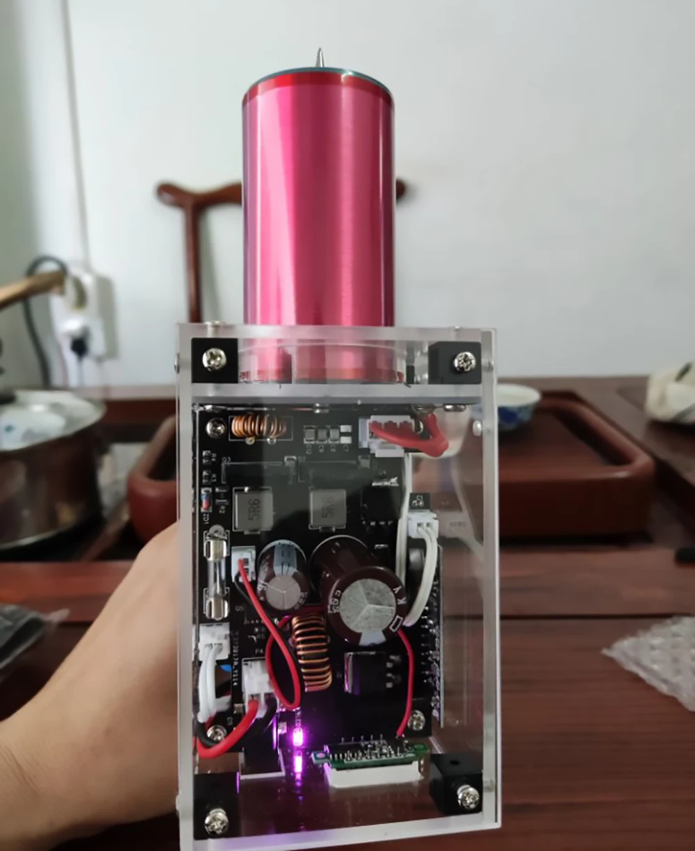 Tesla-Spule tragbare Trigger-Modus Tesla-Spule Handheld künstliche Blitz DIY