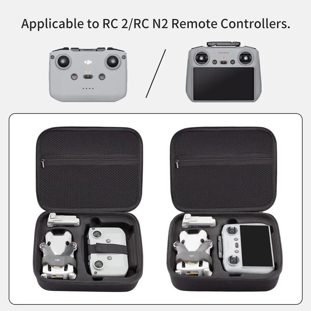 Estojo de transporte para dji mini 4 pro saco de armazenamento acessórios drone caixa de casca dura para mini4 pro floco de neve pano à prova de