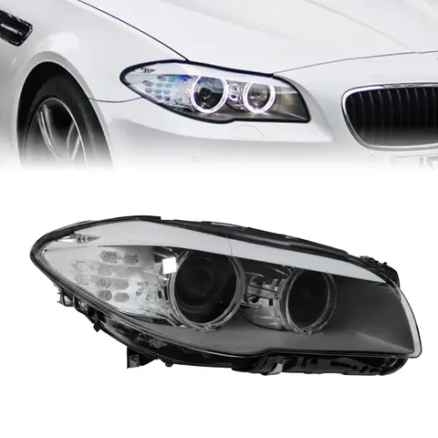 Car headlights For BMW 5 Series 550i 535i 528i 530i F10 2011 2012 2013 Xenon HID Headlight Auto parts For BMW headlamps 10 best sales xenon hid - №5