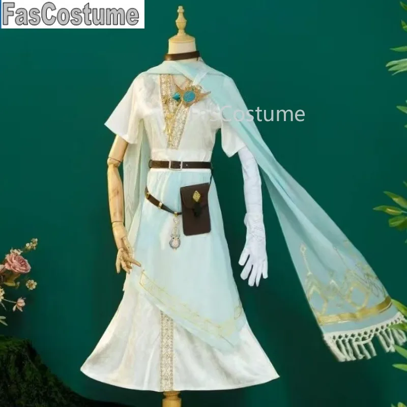 FasCostumeGame Identity V Eli Clark Seer The Pure White Prophet Under The TruthCosplay Suit Halloween Party Event Christmas Gift