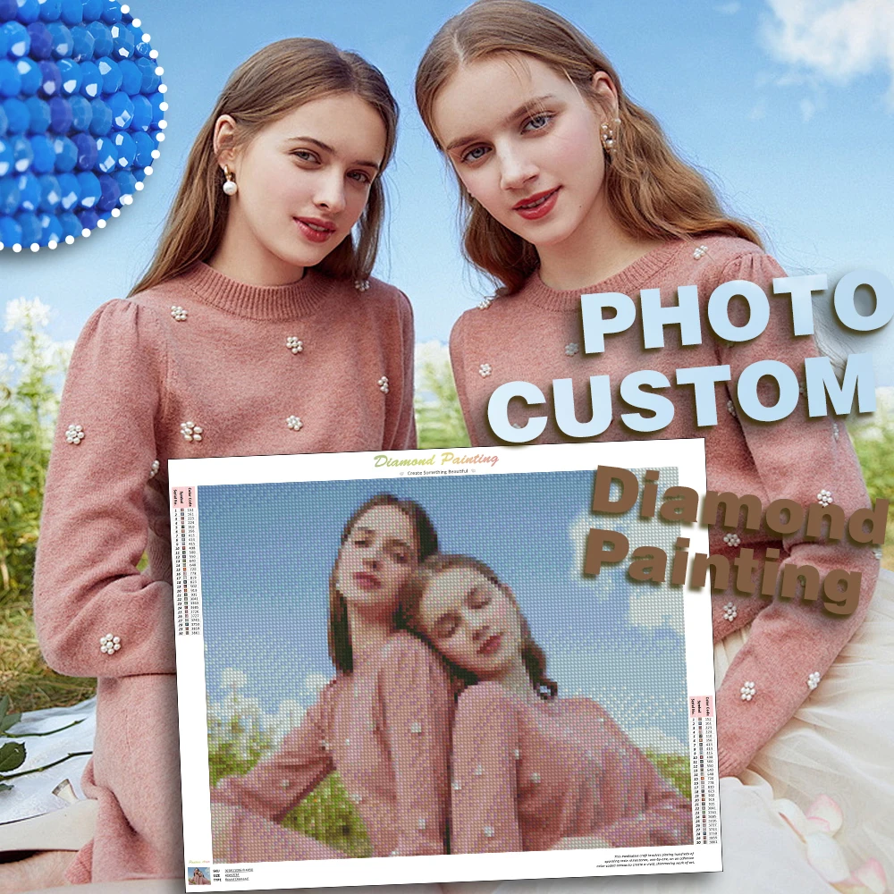 

GATYZTORY Photo Custom Diamond Painting Gift Full Square Round Diamond Embroidery 5D DIY Cross Stitch Diamond Mosaic Pictures
