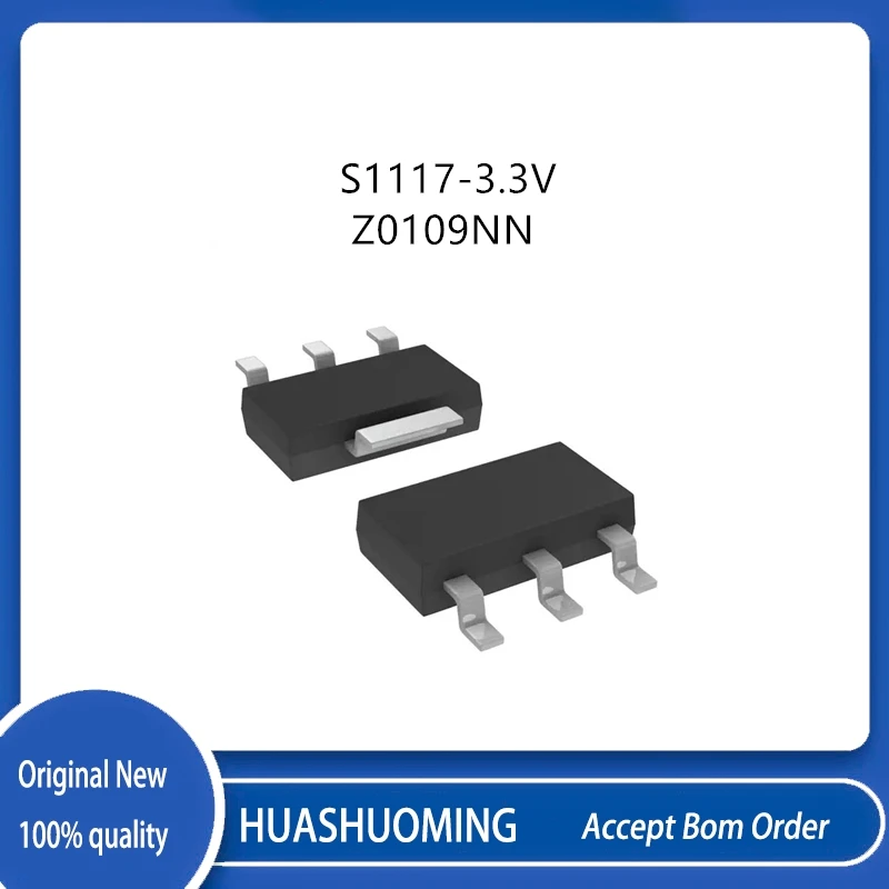 10Pcs/Lot  AMS1117-3.3V   AMS1117  Z0109NN 0109NN SOT-223