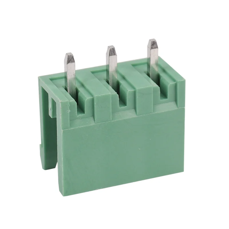 40Pcs 5.08Mm Pitch 3Pin Plug-In Screw PCB Terminal Block Connector Right Angle