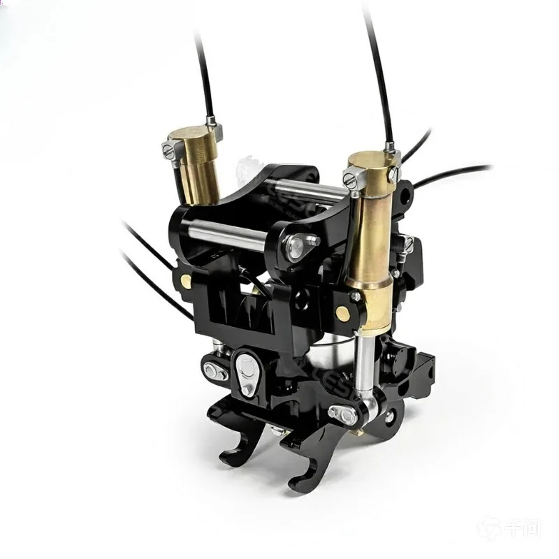 RC Metal Wrist Quick Release Coupler for 1/14 RC Hydraulic Excavator Model, Unassembled