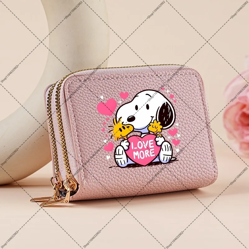 Snoopys Wallets Women Men Cute Purses Cartoon Animation Pattern Printed Wallet Unisex Portable Card Holder and Purse Party Gifts