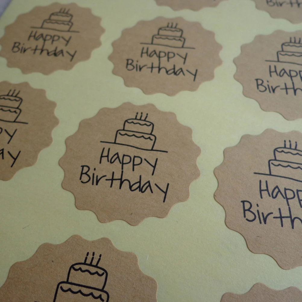 120 Pcs Sealing Stickers Craft Paper Tags Round Enclosure Cards Gift Tags Enclosure Cards For Wedding Sturdy Thick Labels