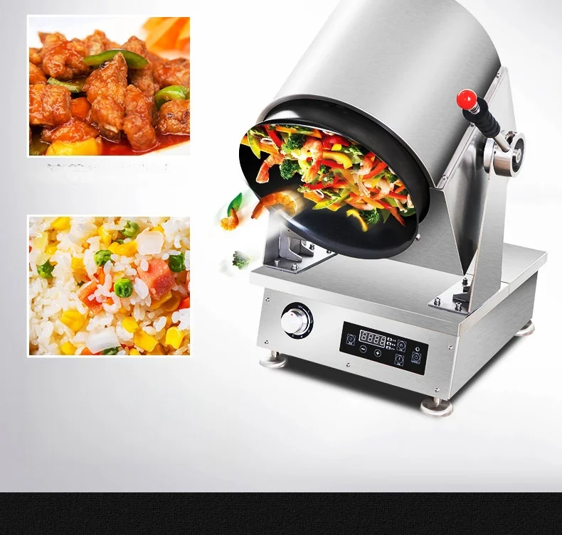 Intelligent Restaurant Automatic Fried Rice Stir Fry Wok Cooking Food Machine Kitchen Robot Electric Cook Rotational Cooker