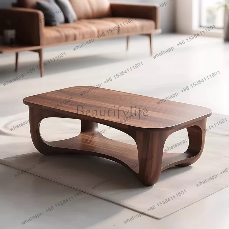 

New Chinese Coffee Table Simple Solid Wood Fashionable Tea Table Exquisite Sleek Iving Room Furniture Theetafel XY40CJ
