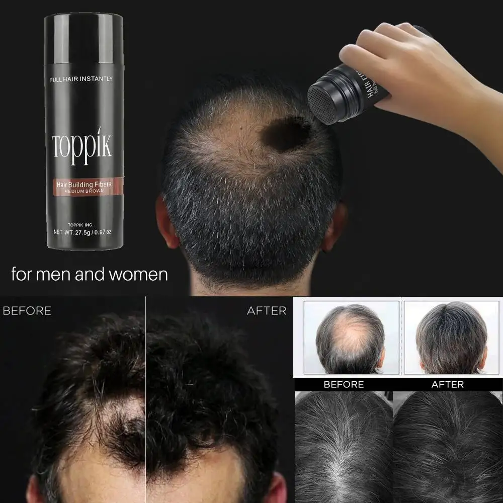 Baldness Hair Powder Hair Building Fibers Keratin Thicker Anti Hair Loss Product Hair Fibers For Men Keratin Hair Building Fiber